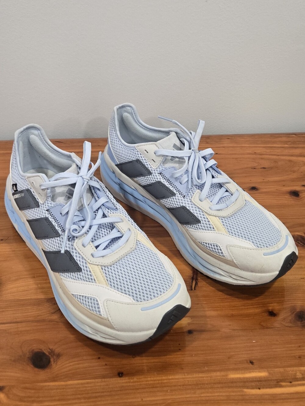 adidas Adistar 3 Mesh Cushion Running Shoes Blue Grey Men's Size 12